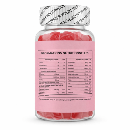 Gummies aux Collagène marin, Biotine & Acide hyaluronique