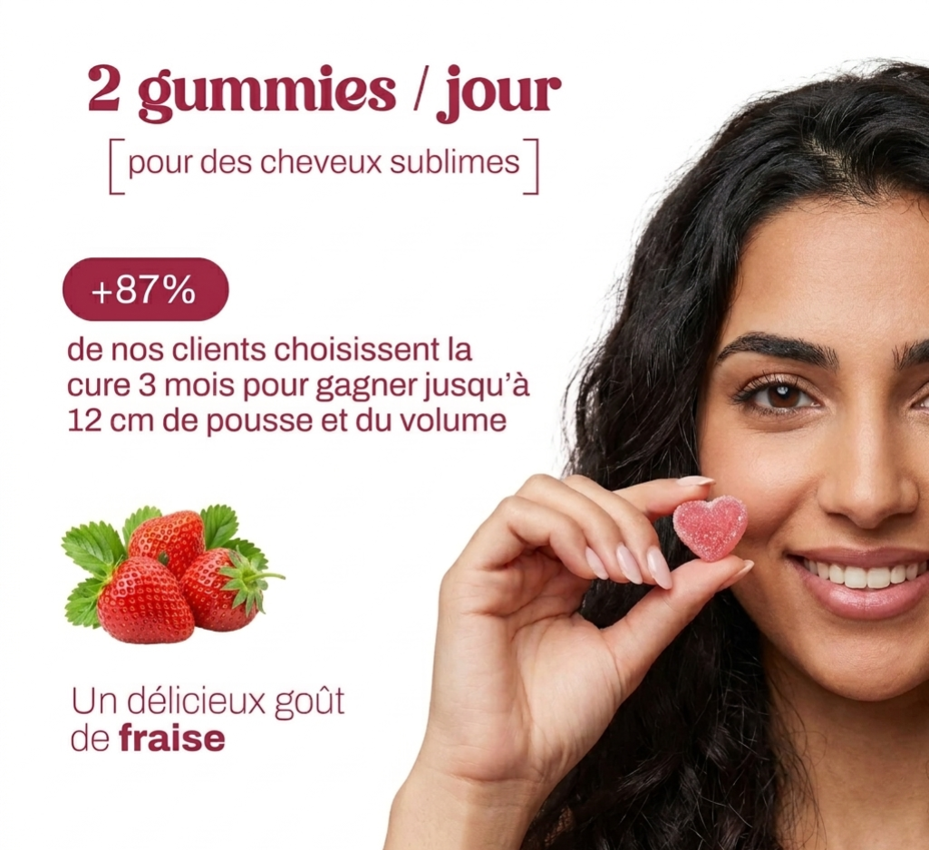 Gummies aux Collagène marin, Biotine & Acide hyaluronique