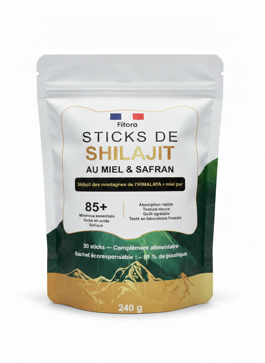 Shilajit Sticks avec Miel & Safran